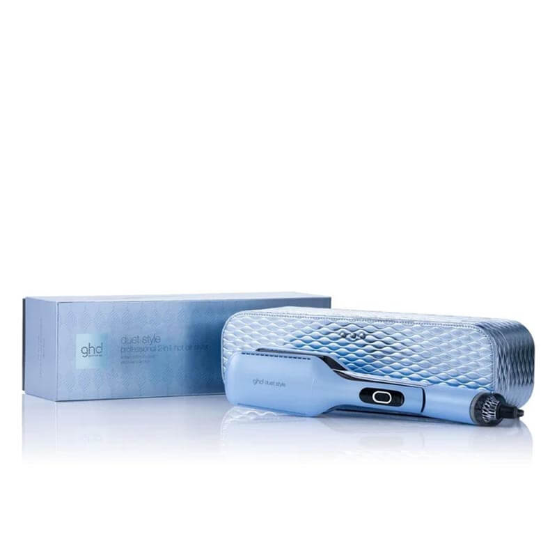 GHD Duet Style 2 in 1 Hot Air Styler Gift Set Limited Edition Icy Blue Cloud 10 Beauty