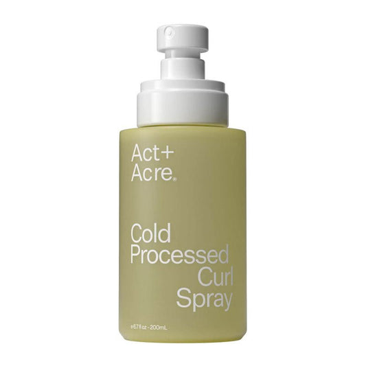  Act+Acre Cold Processed Curl Spray | Enhances curls | Improves shape, texture, gloss | Refreshing & weightless | Hydrates with Glycerin, Aloe Vera, Watermelon Extract | Soothes scalp | Restores natural curl pattern | Reduces frizz & flyaways