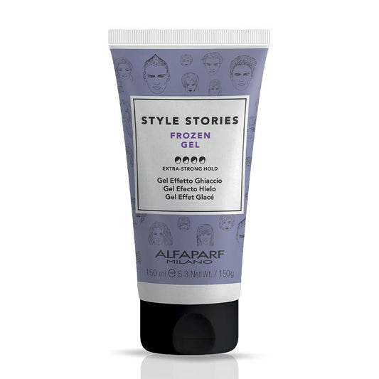 Alfaparf Style Stories Frozen Gel - Extra Strong Hold, strong hold hair gel, professional hair gel