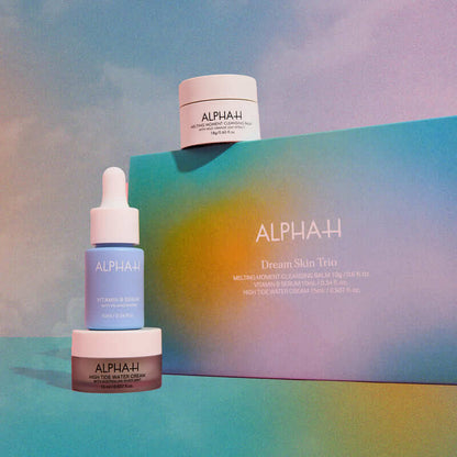 Alpha-H Dream Skin Trio Gift Set, Alpha-H skincare set, cleansing balm, Vitamin B serum