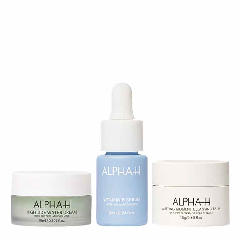 Alpha-H Dream Skin Trio Gift Set, Cleanser, serum, moisturiser