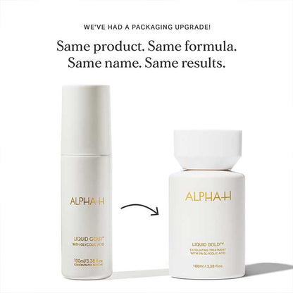 Alpha-H Liquid Gold Exfoliating Treatment | 5% Glycolic Acid | cult | skin resurfacing | at home chemical exfoliation