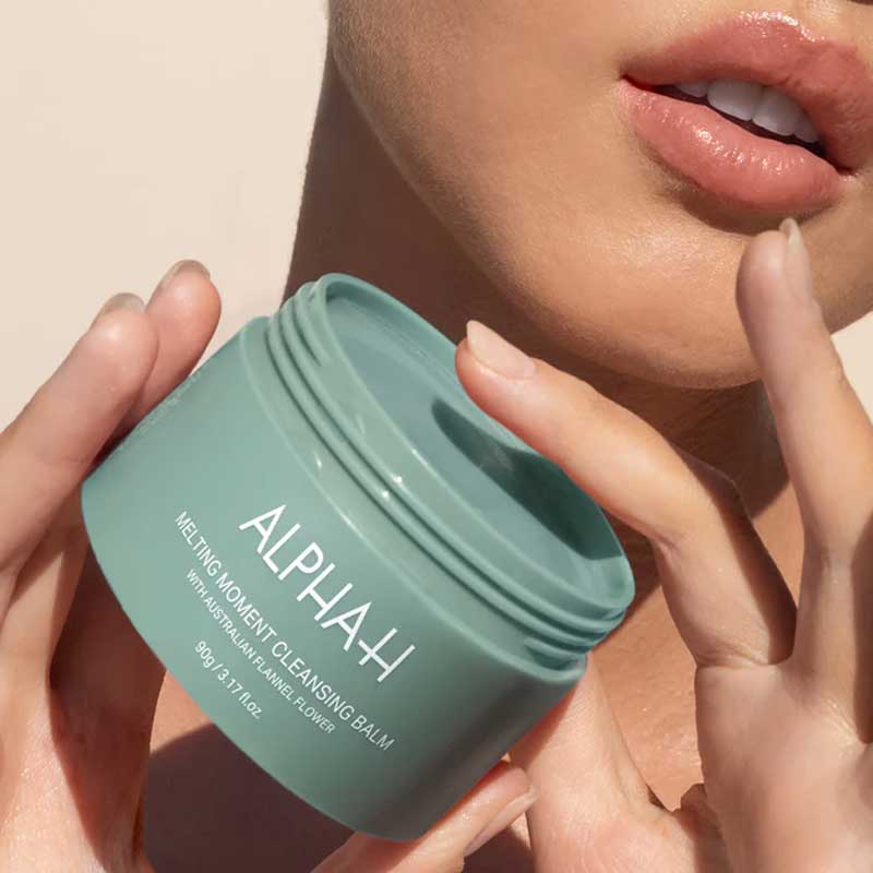 Alpha-H Melting Moment Cleansing Balm Sage | Luxurious | Effective | Cleanse | Australian Flannel Flower Extract | Skin Concerns | Dryness | Dehydration | Oiliness | Makeup Removal | Non-Stripping | Waterless Formula | Gentle Yet Thorough Cleanse | Maintains Skin's pH Balance | Reimagined | Sensorial Scent