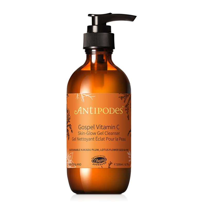 Antipodes Gospel Vitamin C Skin-Glow Gel Cleanser | kakadu plum | VITAMIN C CLEANSE