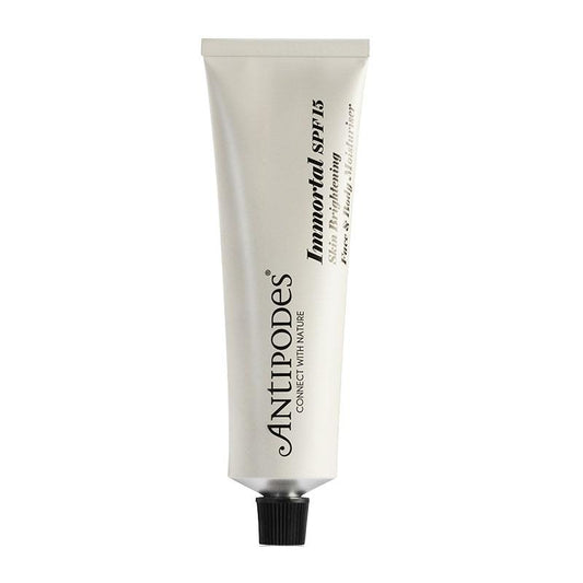 Antipodes Immortal SPF15 Skin Brightening Face and Body Moisturiser | vegan SPF moisturizer