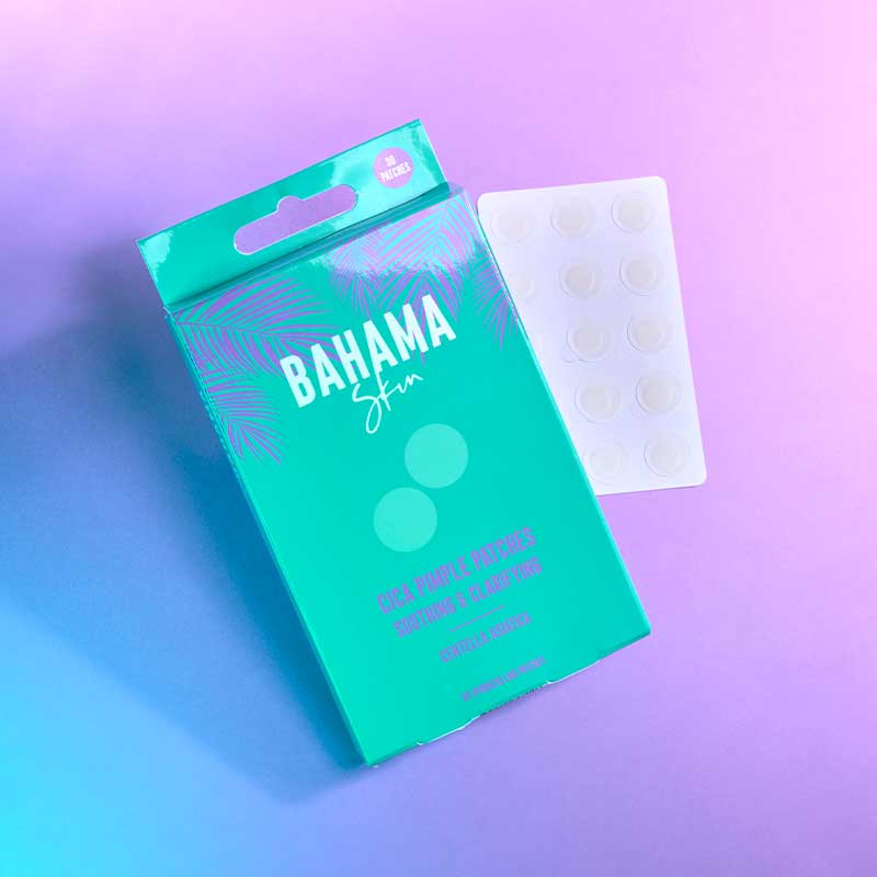 Bahama Skin Pimple Patches | Hydrocolloid Spot Patches | Contains Centella Asiatica Extract (Cica) | Reduces Redness and Inflammation | Protects Pimples from Additional Stressors | Effortlessly Say Goodbye to Unwanted Spots