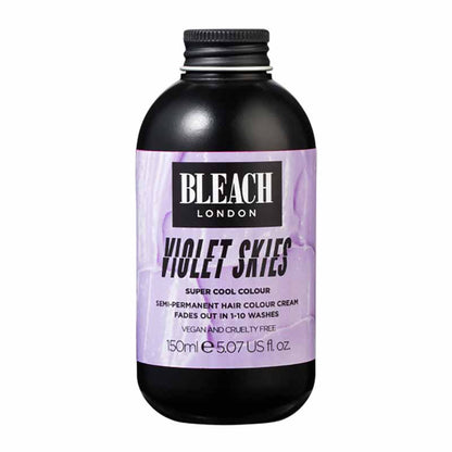 Bleach London Violet Skies Super Cool Colour | semi-permanent | hair dye | gorgeous | pastel | purple | temporary colour | vibrancy | fun | colour | style | gentle | formula | luxurious | creamy | DIY | brighter | bolder 