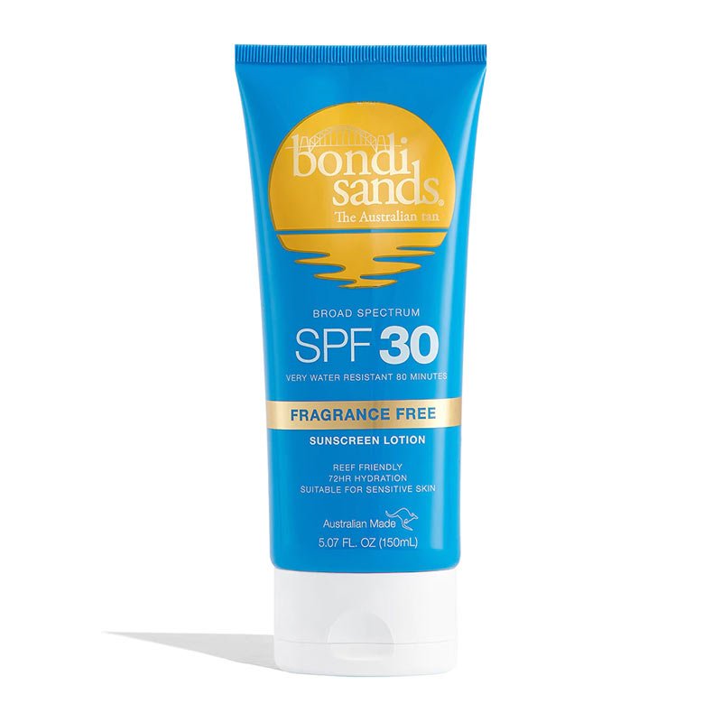 Bondi Sands Fragrance Free SPF30 Sunscreen Lotion | sun cream for face and body