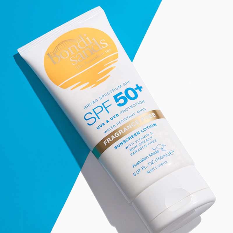 Bondi Sands Suncreen Lotion SPF 50+ Fragrance Free 