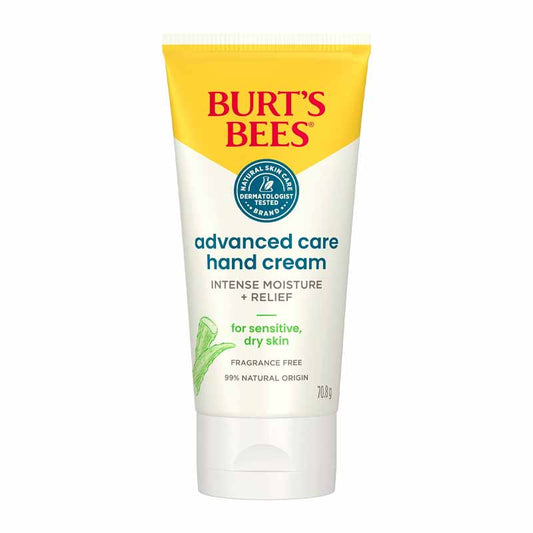 Burt's Bees Advanced Care Hand Cream | Fragrance-free | Shea butter and aloe vera | Instant relief | Intense moisture | 99% natural origin formula