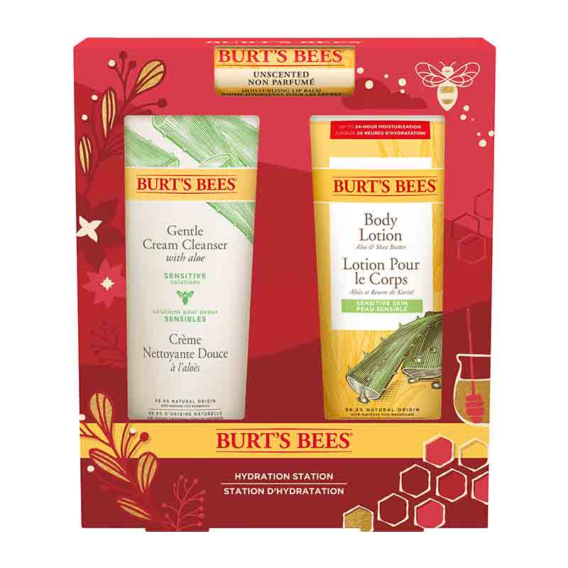  Burt’s Bees | Hydration Station | thirst-quenching gift set | lips and body | intense hydration | cleanser | body lotion | lip balm | skincare lover