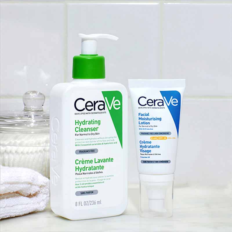 CeraVe, AM Facial Moisturising Lotion SPF 30, Moisturiser, SPF30, Facial moisturising lotion, normal to dry skin