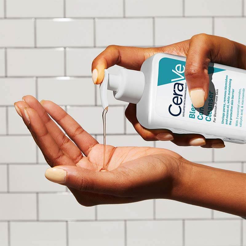 CeraVe, Blemish Control Cleanser, ceramides to maintain the skin's natural barrier