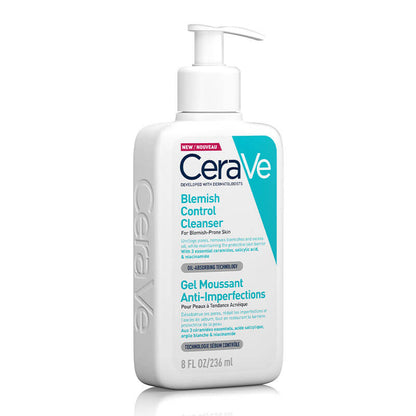 CeraVe, Blemish Control Cleanser, oil absorbing technology