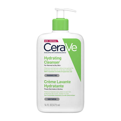 CeraVe, Hydrating Cleanser For Normal to Dry Skin, Ceramide hydrating Cleanser