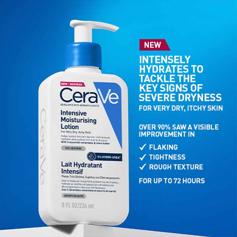 CeraVe Intensive Moisturising Lotion For Very Dry, Itchy Skin, dry flaky skin