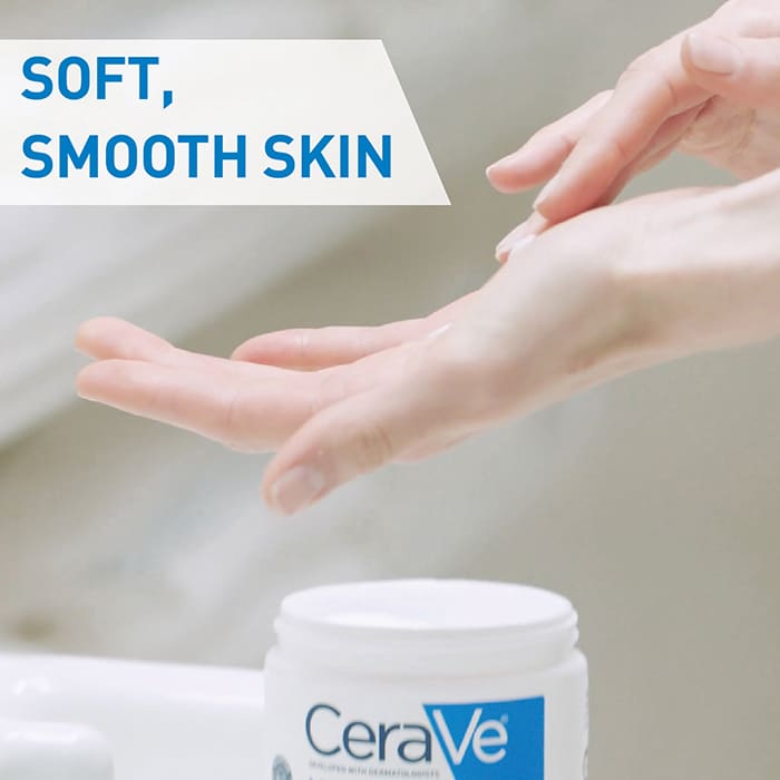 Cerave moisturising cream, suitable for dry to very dry skin, smooth skin