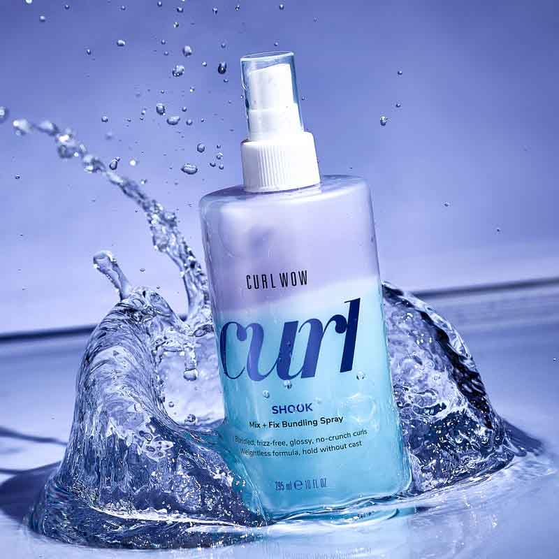 Curl Wow Shook Mix + Fix Bundling Curl Refresher Spray For Curly Hair, styling products for curly hair