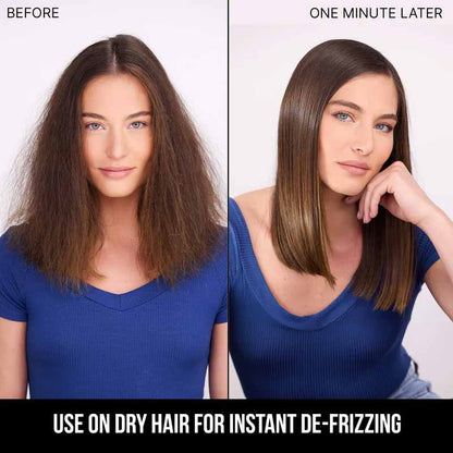 Color Wow, Color Wow One Minute Transformation Anti-Frizz Styling Cream, Before And After Frizzy Hair Treatment 