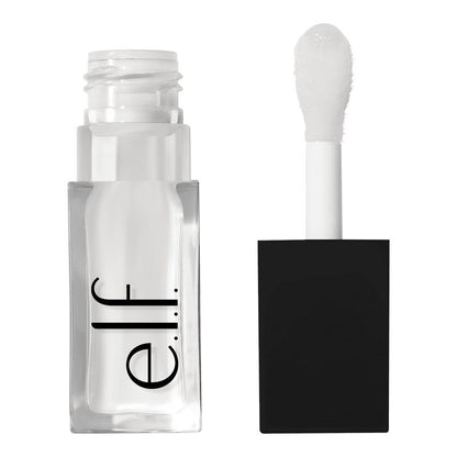 e.l.f. Glow Reviver Lip Oil | Tinted lip oil | High-shine finish | Hydrates lips | Enhances natural colour | Oversized plush cushion applicator | Sheer wash of colour | Minty scent | Wear alone or over lipstick | Vegan & Cruelty-Free | Crystal Clear