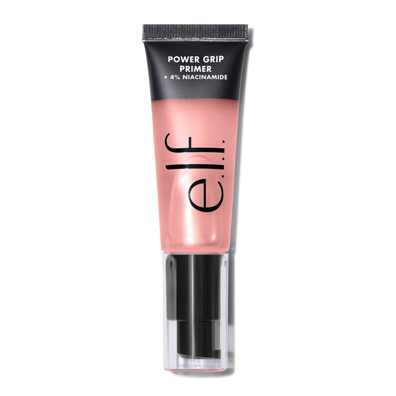 e.l.f. | Power Grip | Primer + Niacinamide | long-lasting makeup | sticky | gel-based | 4% niacinamide | grip makeup | minimize pores | even out skin tone | brighten | dewy finish | vegan | cruelty-free | all skin types | translucent finish | makeup longevity