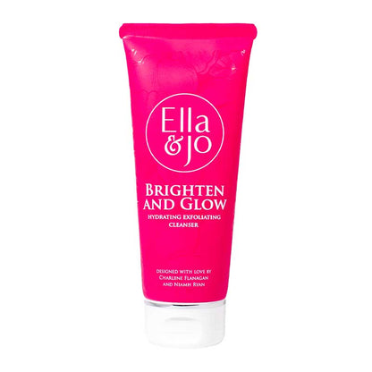 Ella and Jo Brighten & Glow Hydrating Cleanser | Nourishes Skin | Gently Cleanses and Exfoliates | Reveals Hydrated, Smooth, and Radiant Skin