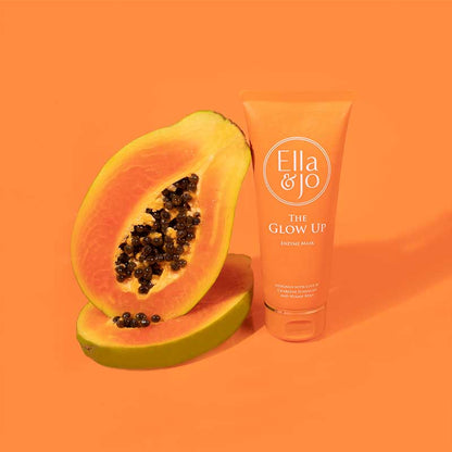 Ella & Jo The Glow Up Enzyme Mask | Ultimate Glow Up Face Mask | Enriched with Hyaluronic Acid, Exfoliating Fruit Acids, and Vitamin C | Brightens, Rejuvenates, and Refreshes the Skin