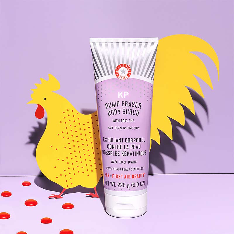 First Aid Beauty KP Bump Eraser Body Scrub with 10% AHA | tiktok scrub for Keratosis Pilaris