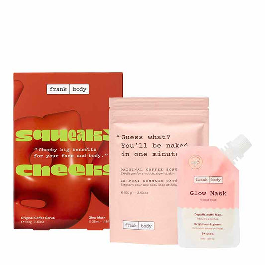 Frank Body Squeaky cheeks gift Set, body care gift set, skincare gift set