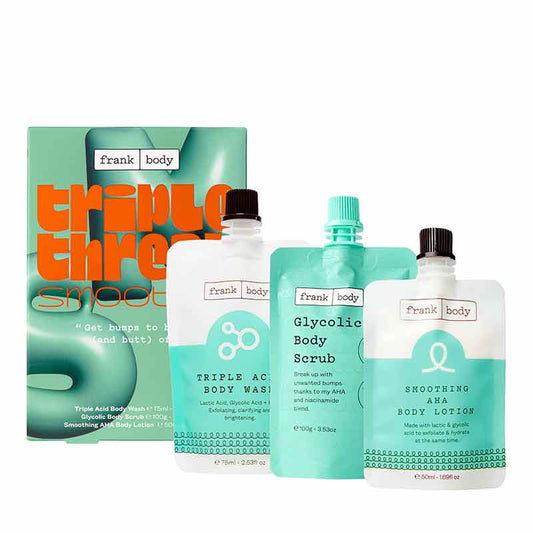 Frank Body, glycolic body scrub, body wash, body lotion, Gift set, Christmas gift set