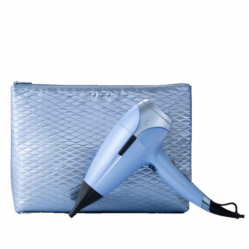 ghd Helios Limited Edition Hair Dryer Icy Blue Gift Set, ghd hair dryer, ghd wash bag