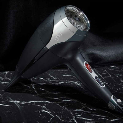 ghd, ghd Helios™ Professional Hair Dryer, ghd black hair dryer, hair dryer for sleek blow dry, hair dryer for smooth blowdry