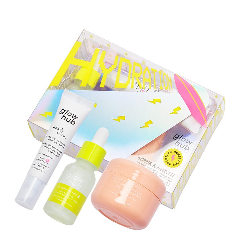 Glow Hub Hydration Hydrate & Plump Kit | Hydrating | Plumping | Luminous | Moisture Megastars | Dewy | Irresistibly Healthy | Trio