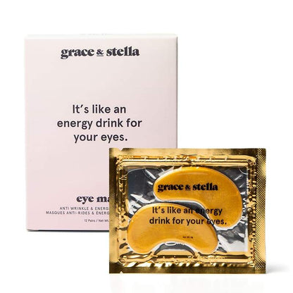 Grace & Stella Anti-Wrinkle + Energizing Eye Masks | hydrating eye mask | brightening eye mask