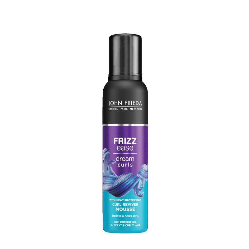 John Frieda Frizz Ease Curl Reviver Mousse | styling mousse | heat protection mousse | curly hair | frizzy hair