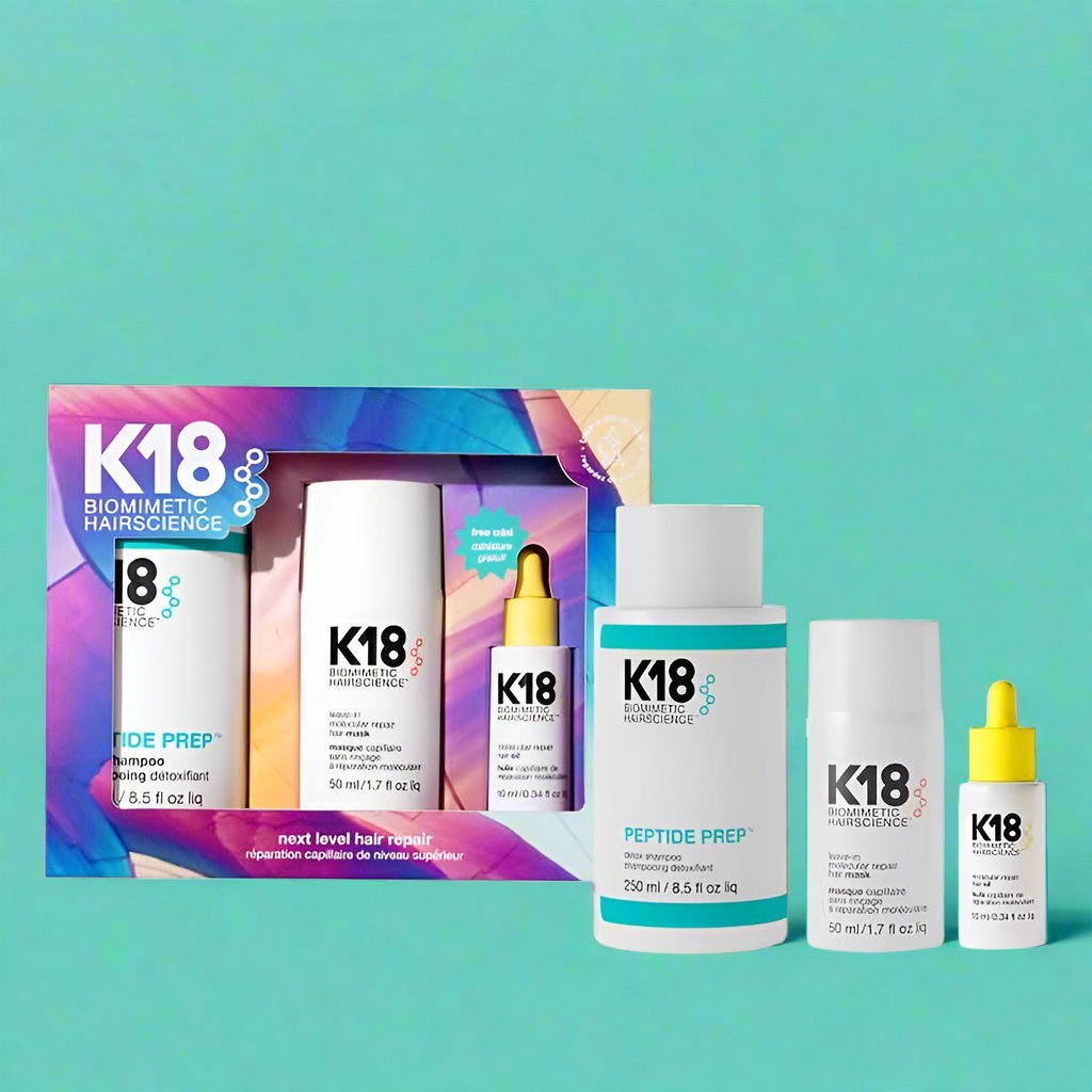 K18 Next Level Hair Repair Kit, k18 peptide prep, hair repair mask