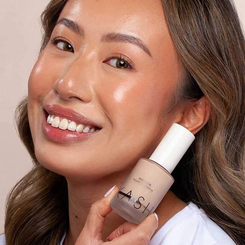 KASH Beauty Aura Skin Radiant Foundation, foundation shade thrive