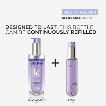 Kérastase, Blond Absolu Hair Oil Huile Cicagloss, Refillable Hair Oil