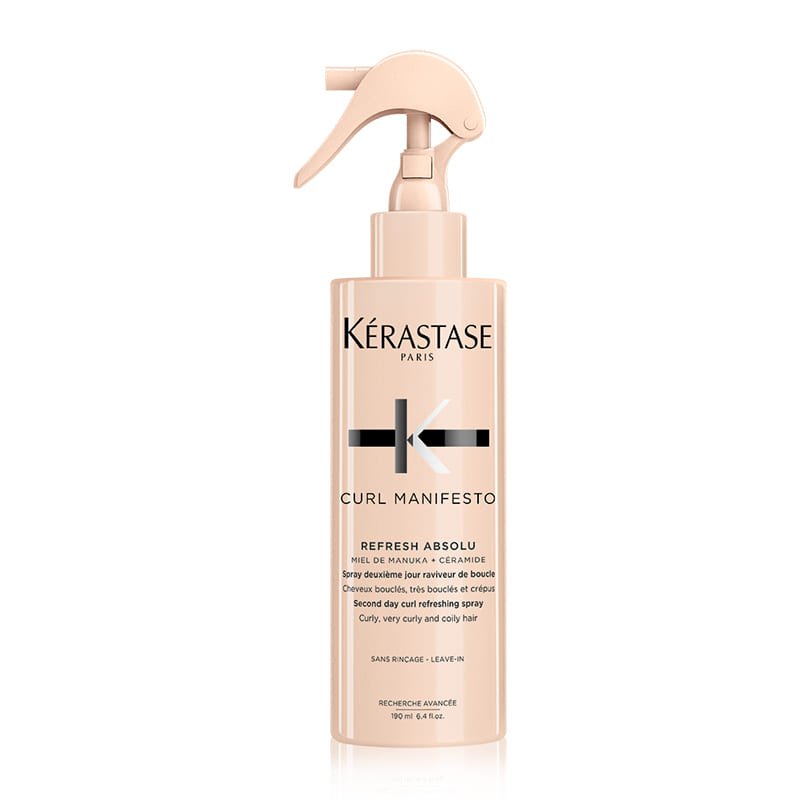 Kérastase Curl Manifesto Refresh Absolu Curl Refreshing Spray | Curl refreshing | Rehydrating | Revitalizing | Redefining | Lightweight | Effective | Natural curl promotion | Bounce | Volume | Lustrous shine