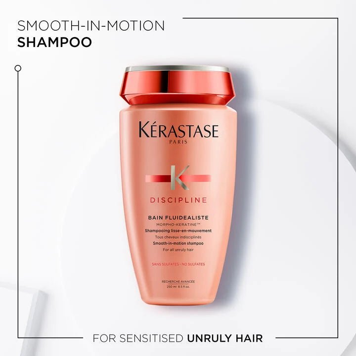 Kérastase, Discipline Range, Bain Fluidealiste Smooth-In-Motion Shampoo, for sensitive hair, for frizz control