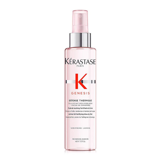 Kérastase Genesis Anti Hair-Fall Fortifying Blow-Dry Fluid, heat protection spray, anti-frizz haircare, blow dry products,