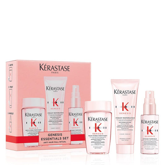 Kérastase, Genesis Range, Essentials Set, Anti Hair-Fall, for weakened hair, prone to falling, for hair breakage, haircare gift set