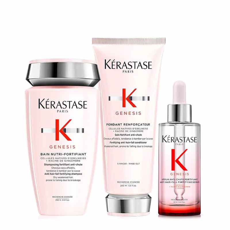 Kérastase Genesis Shampoo, Conditioner and Serum Trio, Kérastase Genesis Bain Nutri Shampoo, Genesis Serum