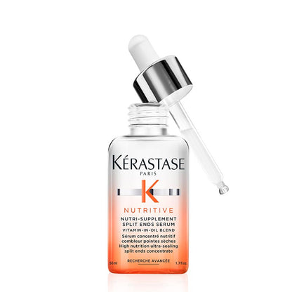 Kérastase Nutritive Nutri-Supplement High Nutrition Ultra-Sealing Split Ends Concentrate | dry hair | split ends | concentrated serum | healthier hair | vibrant hair | dry ends.