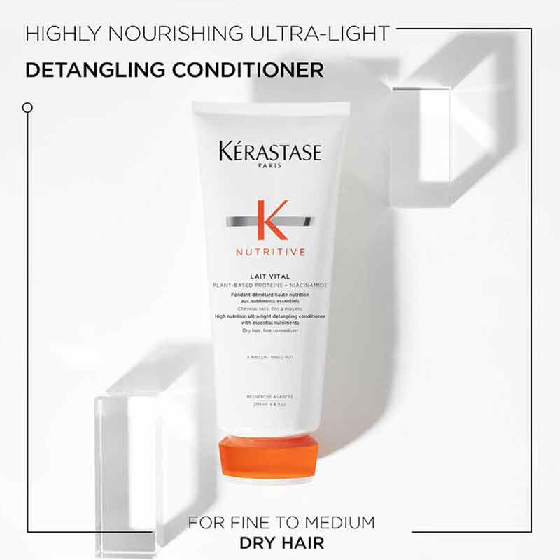 Kerastase Nutritive Conditioner, detangling conditioner, for dry or damaged hair, nourishing haircare