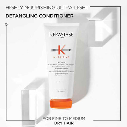 Kerastase Nutritive Conditioner, detangling conditioner, for dry or damaged hair, nourishing haircare