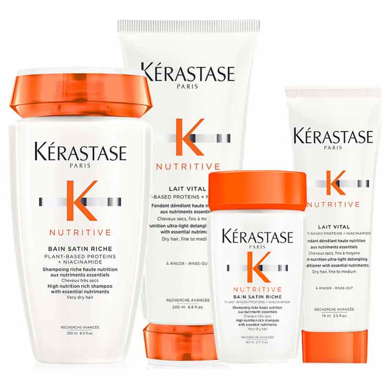 Kérastase, Kérastase Nutritive Range, shampoo for dry hair, before and after hair treatment, hair smoothing, for dry hair