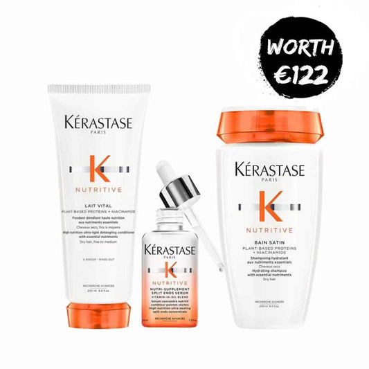 Kérastase, Kérastase Nutritive Shampoo, Conditioner & Serum Dry Hair Gift Set, Shampoo For Dry Hair