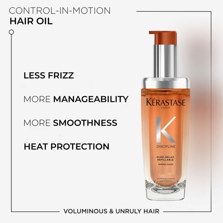 Kérastase, Oleo-Relax Morpho Huile, Discipline Range, Oil For Frizzy Hair, Hair Heat Protection