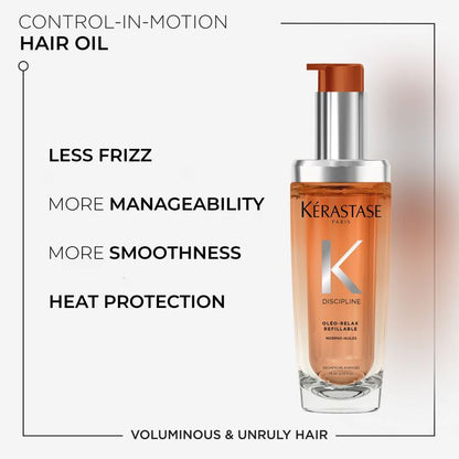 Kérastase, Oleo-Relax Morpho Huile, Discipline Range, Oil For Frizzy Hair, Hair Heat Protection